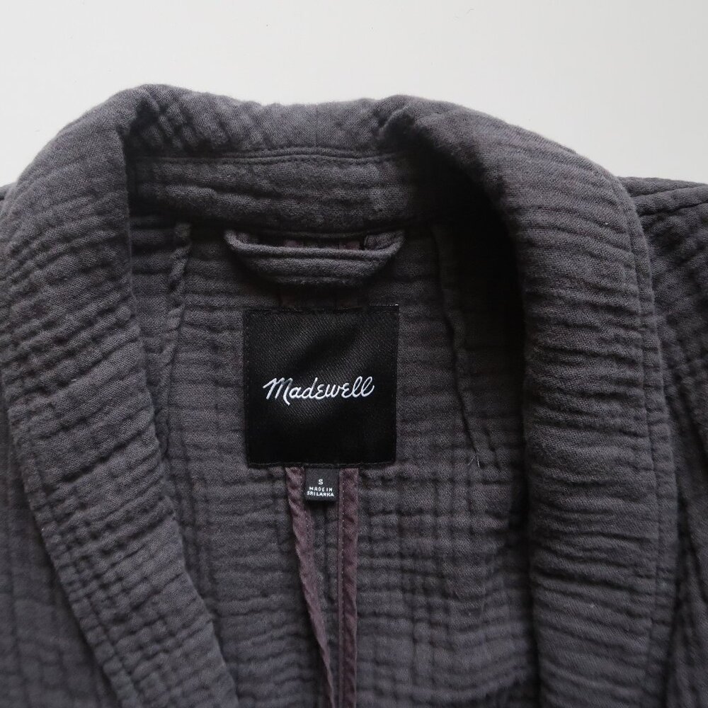 Madewell Grey Lightspun Dorset Single Breasted Slouchy Minimalist Blazer Size S - Picture 9 of 13
